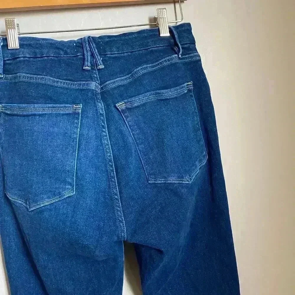Good American‎ Good Legs Crossover High Waist Ankle Skinny Jeans